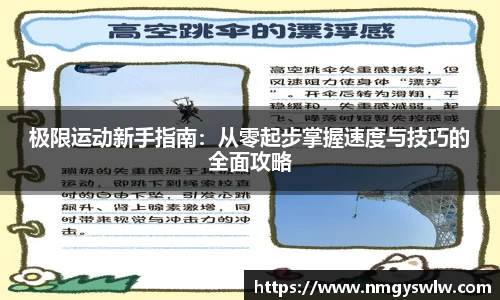 极限运动新手指南：从零起步掌握速度与技巧的全面攻略