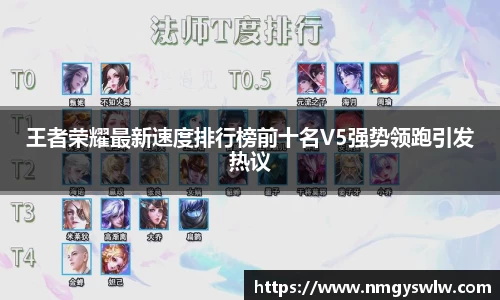 王者荣耀最新速度排行榜前十名V5强势领跑引发热议